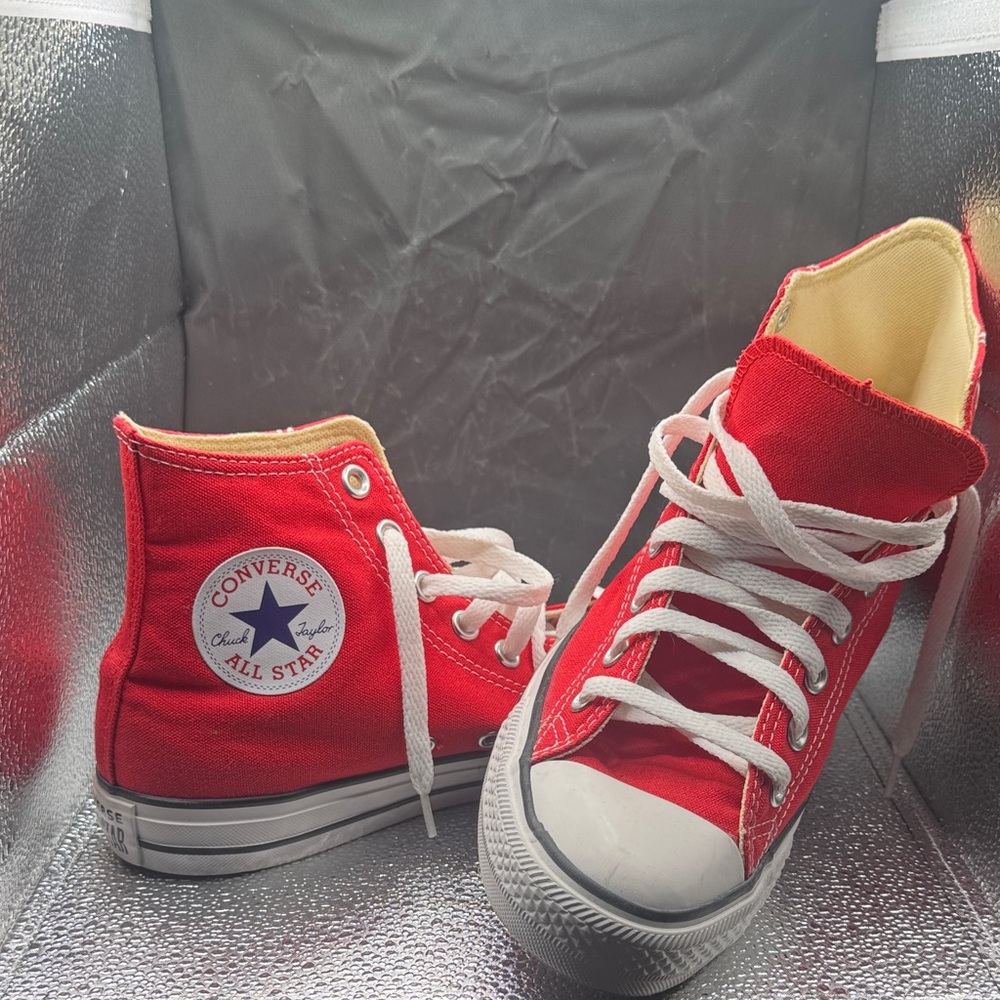Converse All Star Red Canvas Sneakers
